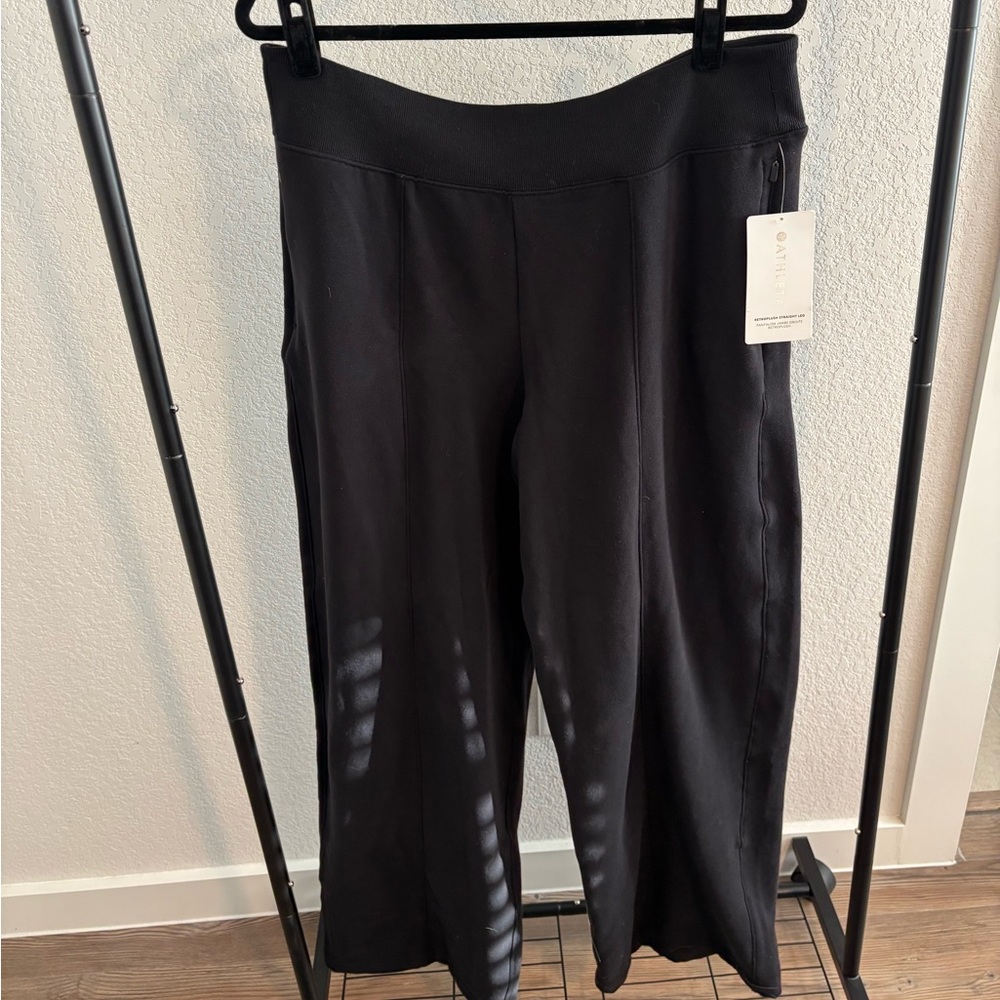 NWT Athleta Retro Plush Straight Leg Sweatpants | XL/T Tall | Cozy Fleece